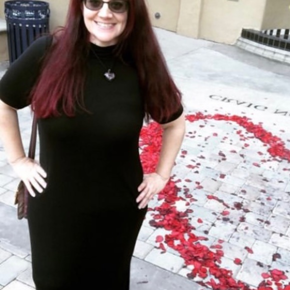 Lane Bryant Mock neck ribbed Bodycon dress size 14/16 - Picture 1 of 5